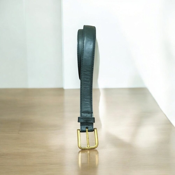 Vintage 1970s Pierre Cardin MOD BREV Retro  Belt Brass Gold Tone Buckl